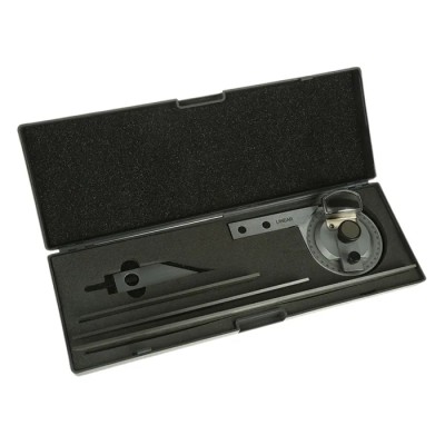 RS PRO Vernier Bevel Protractor 150 mm Stainless Steel Blade 785-7894