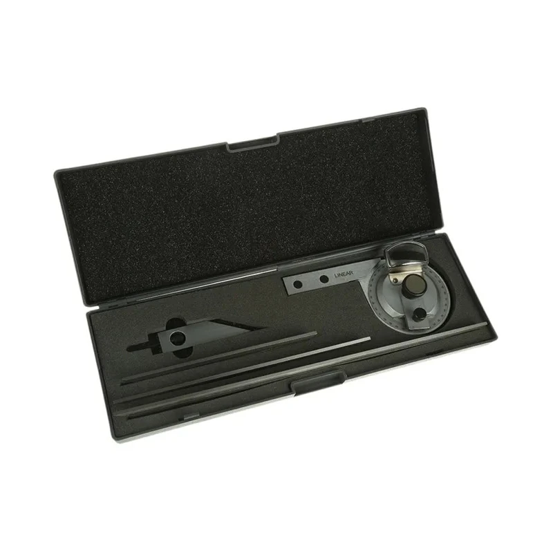RS PRO Vernier Bevel Protractor 150 mm Stainless Steel Blade 785-7894