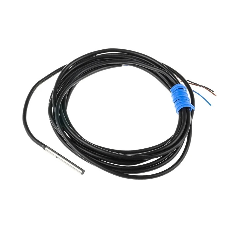 Omron Barrel Inductive Proximity Sensor 30 V dc 50 mA 0.8 mm Detection PNP Output E2E-C03SR8-WC-B1 2M