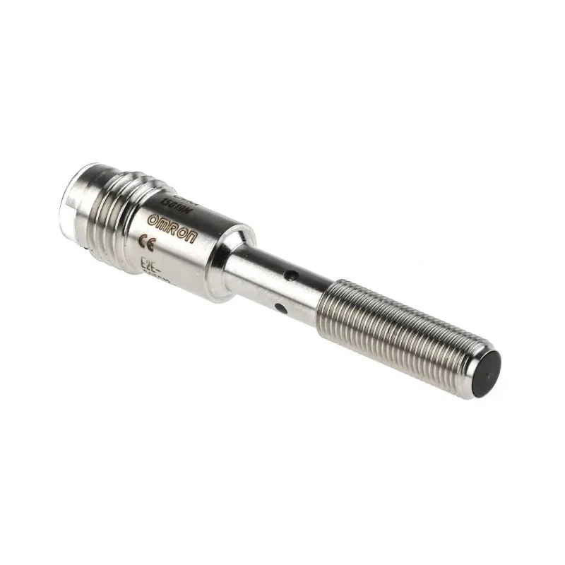 Omron Threaded Barrel Inductive Proximity Sensor Stainless Steel Body IP67 Flush Mount Output PNP 30 V DC E2E-S05S12-MC-B1