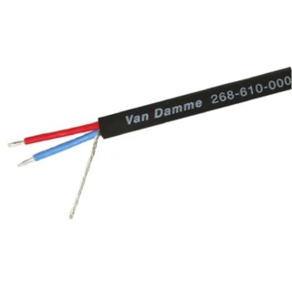 Van Damme Smart Control Series 1 Screened Audio Cable 100 m, Black 268-610-000