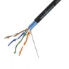 Van Damme Screened Cat5e Ethernet Cable 100 m Stranded Oxygen-Free Copper Conductor PVC Jacket Black