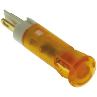 APEM Orange Panel Mount Indicator 24V dc 20mA Solder Lug Termination QS61XXO24