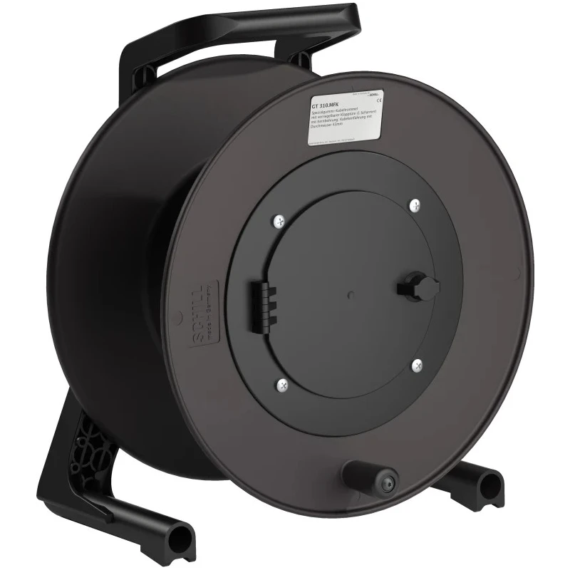 RS PRO Empty Cable Reel, Rubber Material, 1 Shelf, 200 m Cable Length Capacity, Dimensions 367x229x310 mm, Model 786-3139
