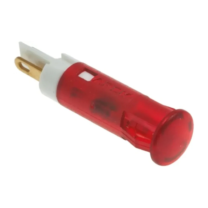 APEM Red Panel Mount Indicator 24V DC, 20mA, Red Bezel, Solder Lug Termination QS61XXR24