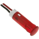 APEM Red Panel Mount Indicator 24V DC 20mA Lead Wire Termination QS63XXR24