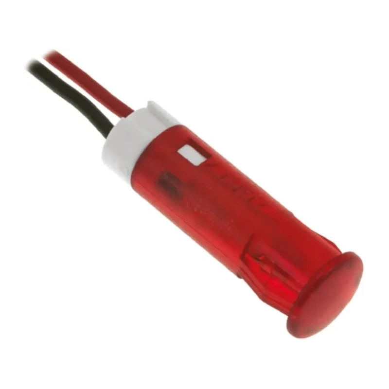 APEM Red Panel Mount Indicator 24V DC 20mA Lead Wire Termination QS63XXR24