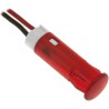 APEM Red Panel Mount Indicator 24V DC 20mA Lead Wire Termination QS63XXR24