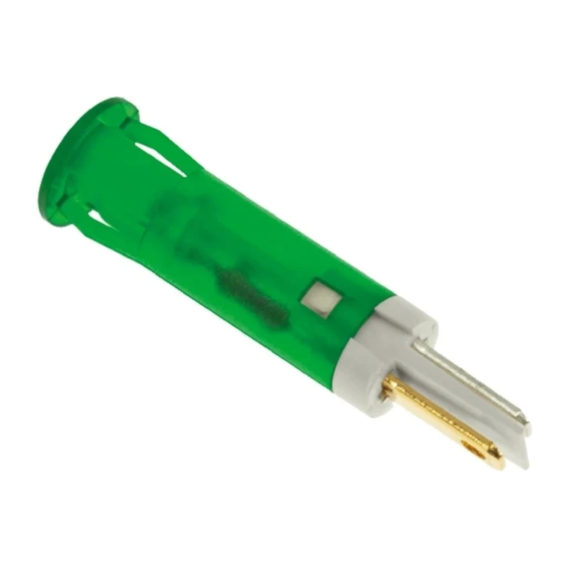 APEM Green Panel Mount Indicator, 12V DC, 20mA, Solder Lug Termination QS81XXG12