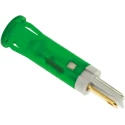 APEM Green Panel Mount Indicator 24V DC 20mA Solder Lug Termination QS81XXG24