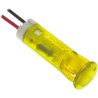 APEM Yellow Panel Mount Indicator, 12V dc, 20mA, Lead Wire Termination QS83XXY12