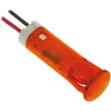 APEM Orange Panel Mount Indicator 24V DC 20mA Lead Wire Termination QS83XXO24