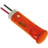 APEM Orange Panel Mount Indicator 24V DC 20mA Lead Wire Termination QS83XXO24