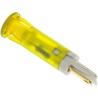 APEM Yellow Panel Mount Indicator 110V AC 6mA with Solder Lug Termination QS81XXHY110