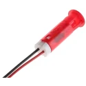 APEM Red Panel Mount Indicator 220V AC 3mA Lead Wire Termination QS83XXHR220