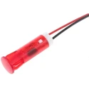 APEM Red Panel Mount Indicator 220V AC 3mA Lead Wire Termination QS83XXHR220