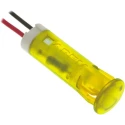 APEM Yellow Panel Mount Indicator 110V AC 6mA Lead Wire Termination QS83XXHY110