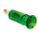 APEM Green Panel Mount Indicator 24V DC 20mA Solder Lug Termination QS101XXG24