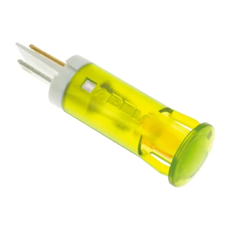 APEM Yellow Panel Mount Indicator 12V dc 20mA Solder Lug Termination QS101XXY12