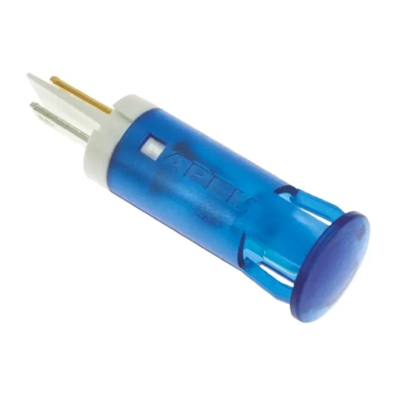 APEM Blue Panel Mount Indicator 24V DC 20mA Solder Lug Termination QS101XXB24