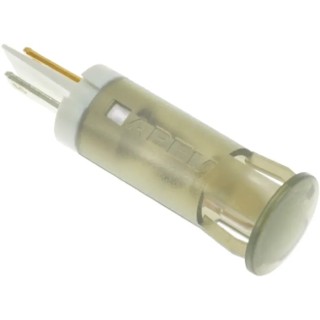 APEM LED White Panel Mount Indicator 10 mm FASTON Termination 220V ac QS101XXHW220