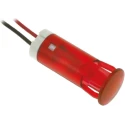 APEM Red Panel Mount Indicator 220V AC 3mA Lead Wire Termination QS103XXHR220