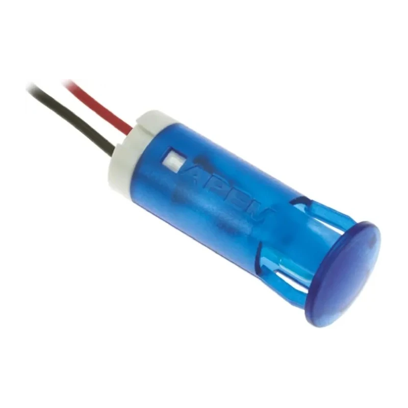 APEM Blue Panel Mount Indicator 110V AC 6mA Lead Wire Termination QS103XXHB110