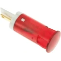 APEM Red Panel Mount Indicator 24V DC 20mA Red Bezel Solder Lug Termination QS121XXR24