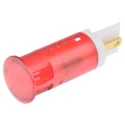 APEM Red Panel Mount Indicator, 110V AC, 6mA, Red Bezel, Solder Lug Termination QS121XXHR110