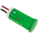 APEM Panel Mount LED Indicator Green 12 mm Mount Hole, FASTON Termination, 12V dc QS123XXG12