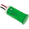 APEM Panel Mount LED Indicator Green 12 mm Mount Hole, FASTON Termination, 12V dc QS123XXG12