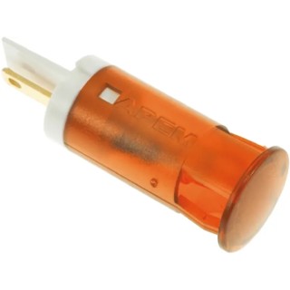 APEM Orange Panel Mount Indicator, 110V ac, 6mA, Solder Lug Termination QS121XXHO110