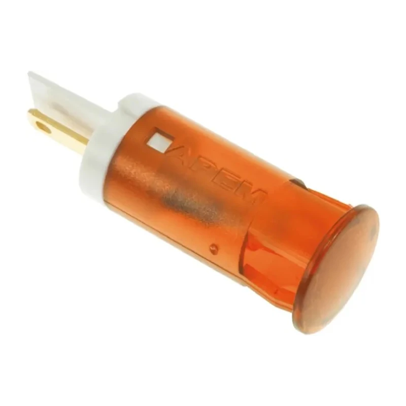 APEM Orange Panel Mount Indicator, 110V ac, 6mA, Solder Lug Termination QS121XXHO110