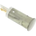 APEM White Panel Mount Indicator, 220V AC, 3mA Current, Solder Lug Termination QS121XXHW220
