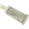 APEM White Panel Mount Indicator, 220V AC, 3mA Current, Solder Lug Termination QS121XXHW220
