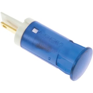 APEM Blue Panel Mount Indicator 220V AC 3mA Solder Lug Termination QS121XXHB220