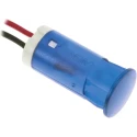 APEM Blue Panel Mount Indicator, 220V AC, 3mA Current, Lead Wire Termination QS123XXHB220