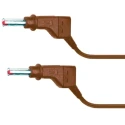 Staubli Connector Test Lead 32A 600V Brown 2 m Lead Length 66.9407-200-27