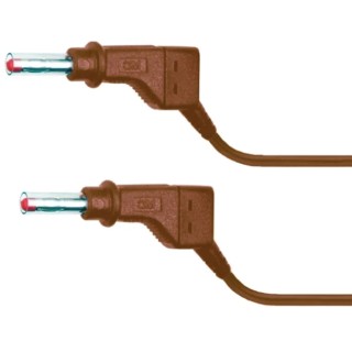 Staubli Connector Test Lead 32A 600V Brown 2 m Lead Length 66.9407-200-27