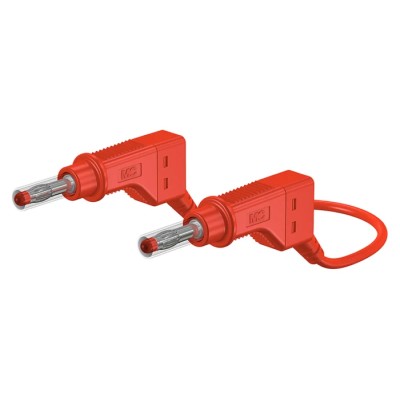 Staubli Connector Test Lead 32A 600V Red 500mm Lead Length 66.9408-050-22