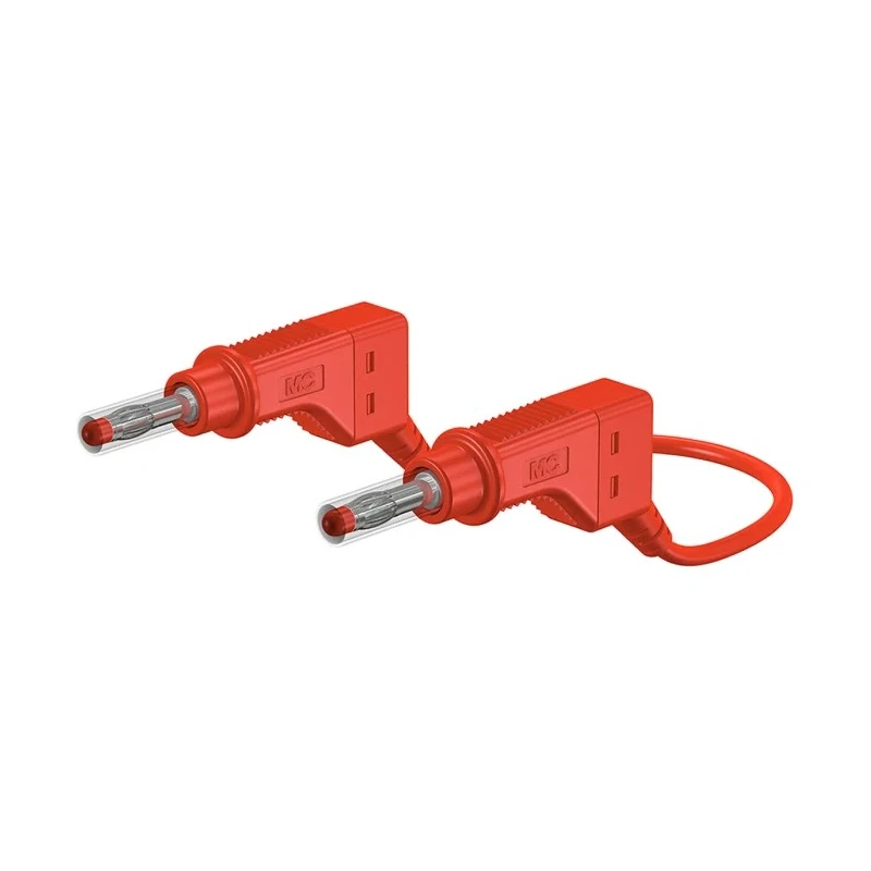 Staubli Connector Test Lead 32A 600V Red 500mm Lead Length 66.9408-050-22