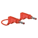 Staubli Connector Test Lead 32A 600V Red 500mm Lead Length 66.9408-050-22