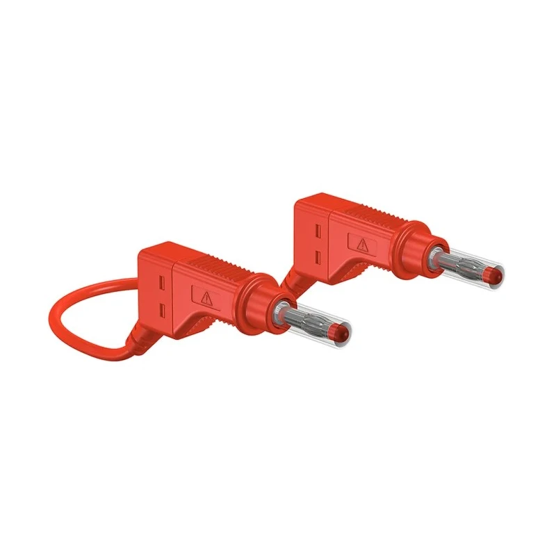 Staubli Connector Test Lead 32A 600V Red 500mm Lead Length 66.9408-050-22