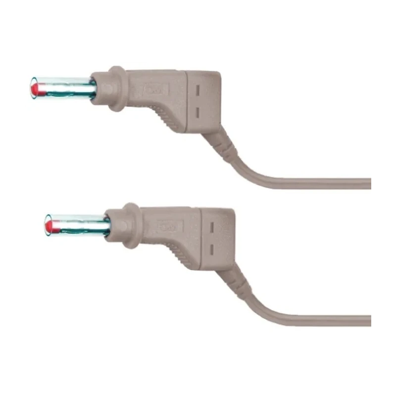 Staubli Connector Test Lead 32A, 600V, Grey, 2 m Lead Length 66.9407-200-28