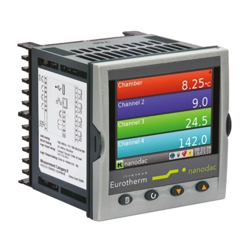 Eurotherm 3-Channel Graphical Chart Recorder for Current, Millivolt, Resistance, Temperature, Voltage NANODAC/VL/C/X/LRR