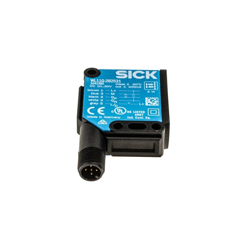 SICK Retroreflective Photoelectric Sensor Block, 0 to 4 m Detection Range, NPN/PNP Output, IP66/IP67/IP69K, 30V WL11G-2B2531