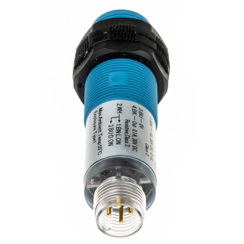 SICK Energetic Photoelectric Sensor Barrel Style, Detection Range 1 mm to 500 mm, PNP Output, IP67 VTE180-2P42447