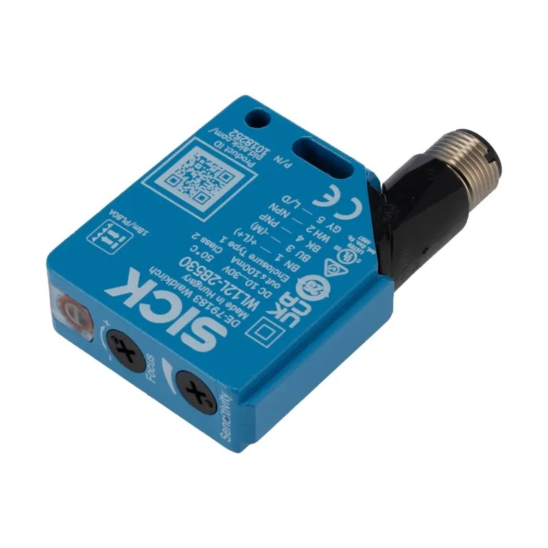 SICK Retroreflective Photoelectric Sensor Block Sensor 0 to 18 m Detection Range NPN/PNP Output IP67 IP69K WL12L-2B530