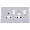 Legrand Grey 3 Compartment Socket Module 100mm Width 47mm Height SP3201