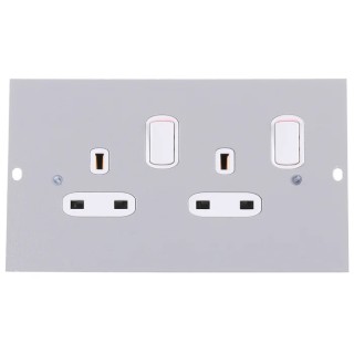 Legrand Grey 3 Compartment Socket Module 100mm Width 47mm Height SP3201